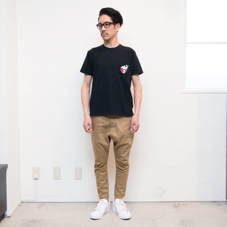[AUD1770] Ghost Busters "Michael C. Gross Logo-II" 7.1oz米綿丸胴オールドプリントクルーネックポケットT