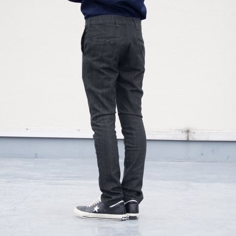 【価格改定】[AUD3302] Upscape Audience オーバーダイカラーデニムノープリーツテーパードパンツ