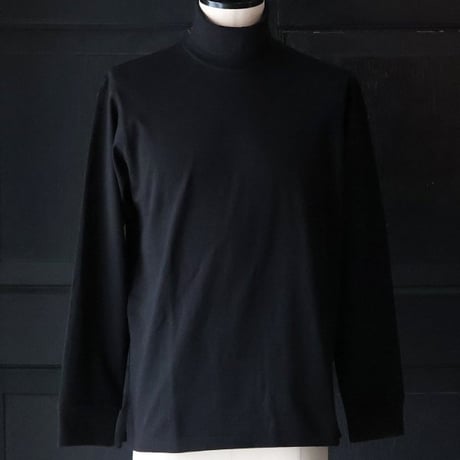「丹後」度詰天竺（6オンス）サイドスリット テーパード タートルネック 長袖Tシャツ【MADE IN JAPAN】『日本製』/ Upscape Audience [AUD6568]