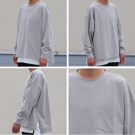VORTEX 8オンス（MVS天竺）サイドスリット Aライン L/S Tシャツ【MADE IN JAPAN】『日本製』/ Upscape Audience [AUD6576]