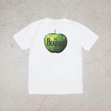 [AUD1809] Upscape Audience BEATLES ロゴプリントUSAファブリック丸胴国産ポケットTEE