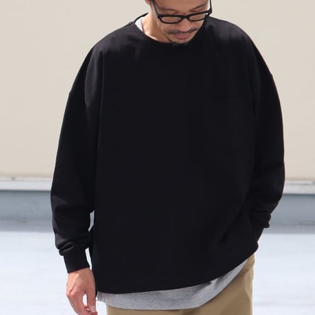 VORTEX 8オンス（MVS天竺）サイドスリット Aライン L/S Tシャツ【MADE IN JAPAN】『日本製』/ Upscape Audience [AUD6576]