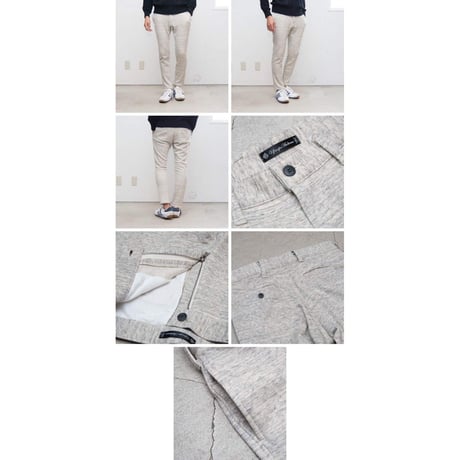 【RE PRICE / 価格改定】[AUD3328] Upscape Audience 度詰裏毛スラックスアンクルパンツ