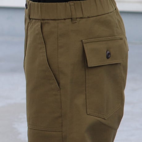 「泉州」ムラ糸ミリタリーバックサテン US ARMY イージーベイカーパンツ【MADE IN JAPAN】『日本製』【送料無料】/ Upscape Audience [AUD3566]