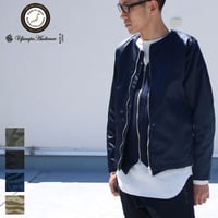 【RE PRICE/価格改定】[AUD2721] Upscape Audience ヴィンテージナイロンツイル ノーカラーJacket