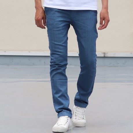 【価格改定】[AUD3302] Upscape Audience オーバーダイカラーデニムノープリーツテーパードパンツ