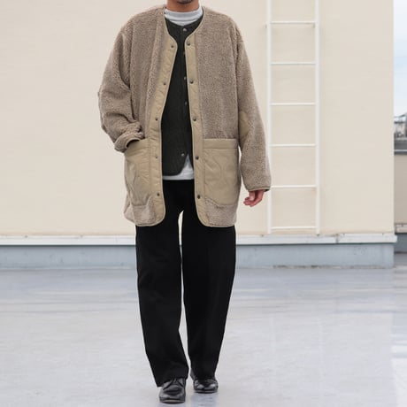 「備後」ヴィンテージ フレンチドリル 1タックバレルパンツ【MADE IN JAPAN】/ Upscape Audience [AUD3576]