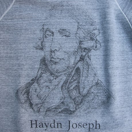 19/7吊編裏毛 Haydn Joseph プリント ラグランスウェット【MADE IN TOKYO】『東京製』/ Upscape Audience [AUD6107]