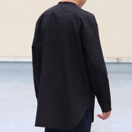 コットンツイルダンプ エアタンブラー バンドカラー コックシャツ【MADE IN JAPAN】『日本製』/ Upscape Audience [AUD6396]