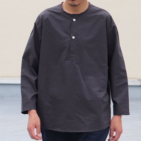 コットンツイルダンプ エアタンブラー クルーネック スリーピングシャツ【MADE IN JAPAN】『日本製』/ Upscape Audience [AUD6397]