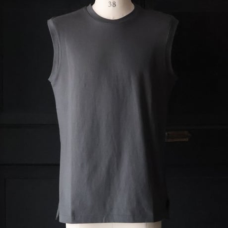 「丹後」度詰天竺（6オンス）サイドスリット ノースリーブ Tシャツ【MADE IN JAPAN】『日本製』/ Upscape Audience [AUD6512]