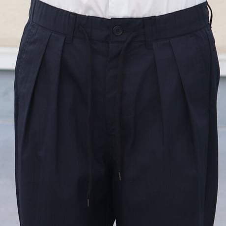 グリストーンW 綿ナイロン高密度ギャバ 2タック ワイドパンツ【MADE IN JAPAN】『日本製』/ Upscape Audience [AUD3482]