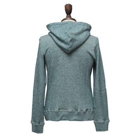 [AUD2548] Upscape Audience ヴィスコース粗挽TOP裏毛フード長袖ジップパーカー