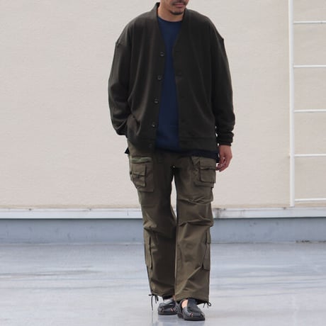 EXLANWOOL® (エクスランウール) スムース カーディガン【MADE IN JAPAN】『日本製』 / Upscape Audience [AUD7172]