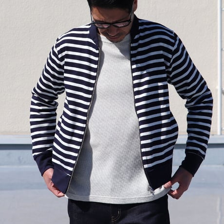 【RE PRICE/価格改定】[AUD2616] Upscape Audience BSQボーダーMA1ブルゾン