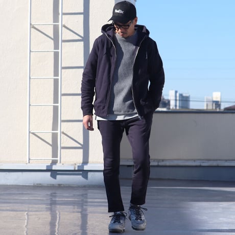 【RE PRICE/価格改定】[AUD2615] Upscape Audience 度詰裏毛フードスタンドブルゾン