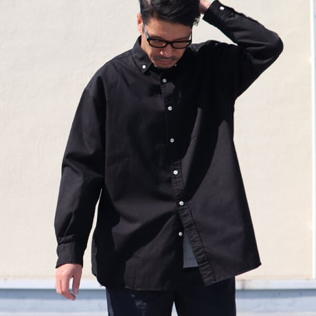 6オンス オックスフォード ボタンダウン 長袖 ボクシーシャツ【MADE IN JAPAN】『日本製』/ Upscape Audience [AUD6270]