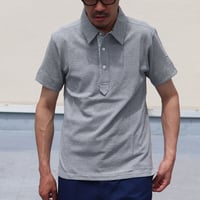 【価格改定】[AUD1498] Upscape Audience 鹿の子フラワープリント半袖ポロシャツ