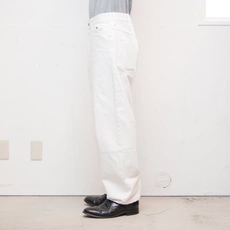 【RE PRICE/価格改定】[AUD3346] Upscape Audience 赤耳ホワイトデニムワイドペインターインステップカットパンツ