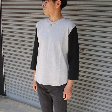 【RE PRICE/価格改定[AUD1635] Upscape Audience BSQソリッドBBアンダー7分袖カットソー
