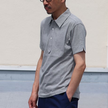 【価格改定】[AUD1498] Upscape Audience 鹿の子フラワープリント半袖ポロシャツ