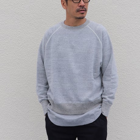 19/7吊編裏毛 ラグランスウェット【MADE IN TOKYO】『東京製』/ Upscape Audience [AUD6052]