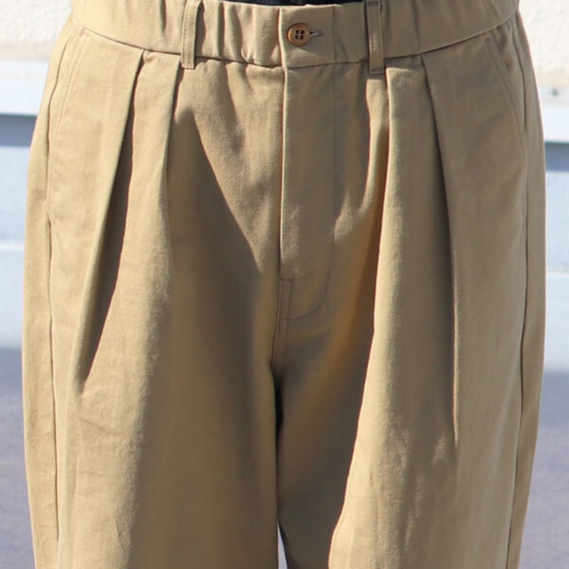 岡山」クラシック チノクロス ヴィンテージ ワッシャー M52 2タック