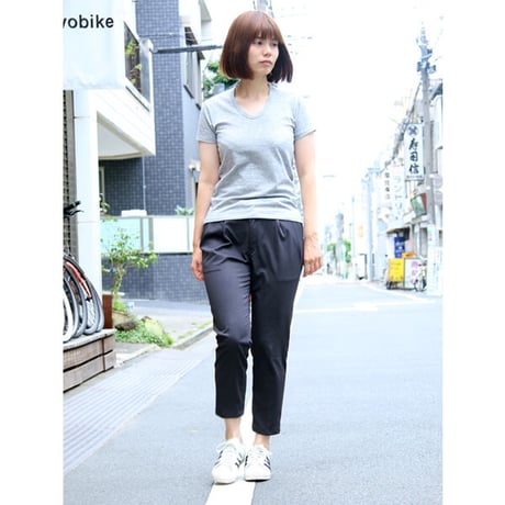 【RE PRICE/価格改定】[AUD1141]Upscape Audience ガラガラ紡 Uネック半袖Tシャツ
