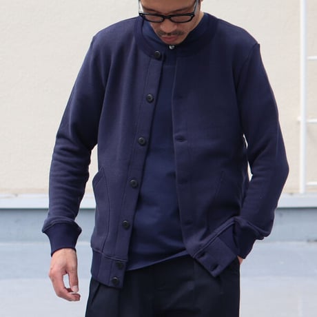 【RE PRICE/価格改定】[AUD2658] Upscape Audience ソフトエアー裏毛ノーカラーブルゾン