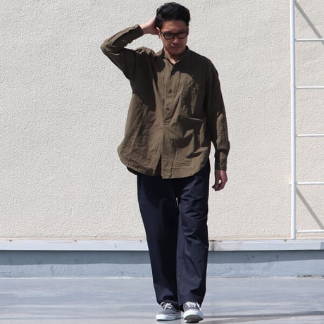 馬布ヴィンテージフィニッシュバンドカラースリーピングシャツ【MADE IN JAPAN】『日本製』/ Upscape Audience [AUD6263]