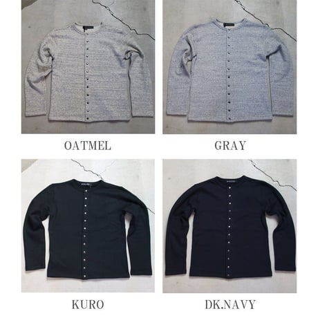 【RE PRICE/価格改定】[AUD2747] Upscape Audience ヘビーウェイト裏毛クルーネックスナップジャケット