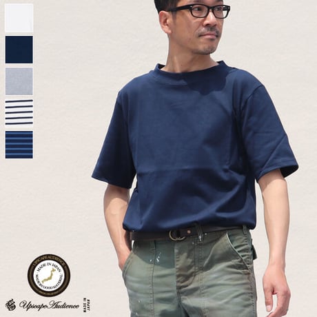 【RE PRICE/価格改定】[AUD1795] Upscape Audience セーターライク天竺オフネックS/Sカットソー