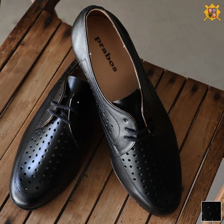 DEAD STOCK / Czech Army Punching Leather Parade Shoes（チェコ軍 パンチング レザー パレードシューズ） [INS5284]