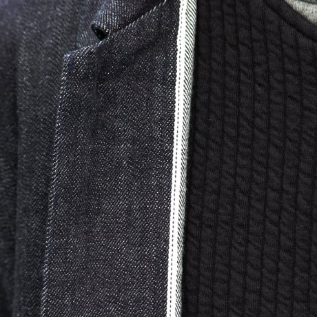 「備後」 10.5oz セルヴィッチ 青耳ストレッチデニム トラッカージャケット【MADE IN JAPAN】『日本製』【送料無料】/ Upscape Audience [AUD7218]