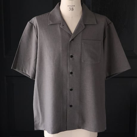 NaturemierTM(ナチュレミア)TECH リネンライクトロワッシャー オープンカラー シャツ【MADE IN JAPAN】/ Upscape Audience [AUD6604]