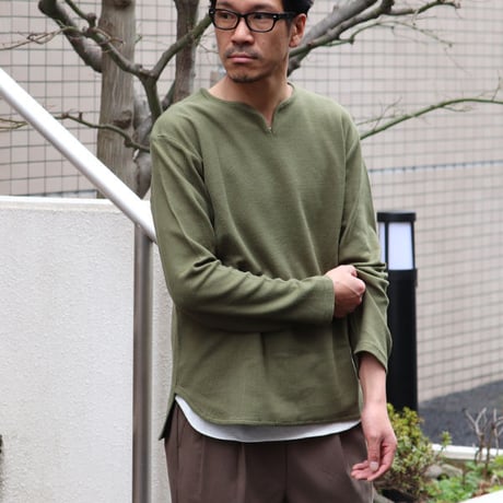 US ARMY サマーニット キーネック ニットソー【MADE IN JAPAN】『日本製』 / Upscape Audience [AUD6191]