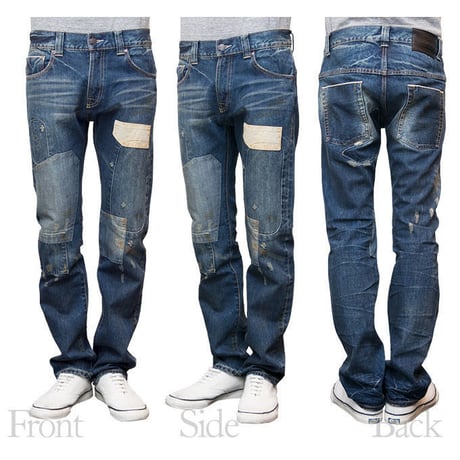 【RE PRICE/価格改定】[AUD3297] Audience 68'sヴィンテージ加工タイトフィットストレートセルヴィッチデニムパンツ