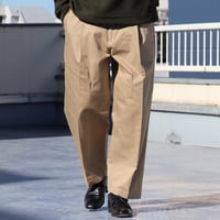 「備後」ヴィンテージ フレンチドリル 1タックバレルパンツ【MADE IN JAPAN】/ Upscape Audience [AUD3576]