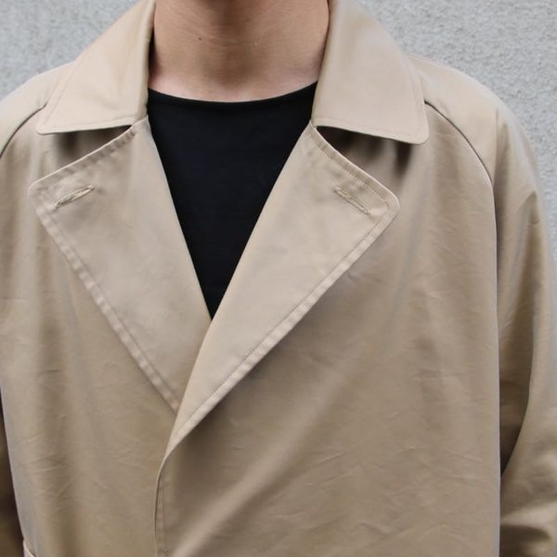 玉虫ギャバ タイロッケン ロングコート『日本製』 / Upscape