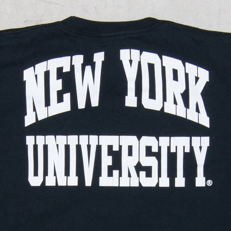 【RE PRICE / 価格改定】[AUD1765] Audience New York University "TORCH" 7.1oz米綿丸胴オールドプリントクルーネックポケットT