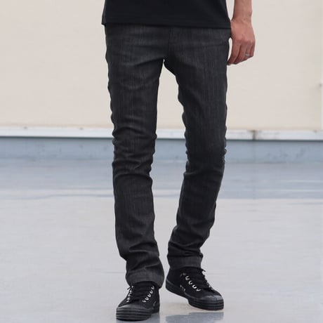 【価格改定】[AUD3302] Upscape Audience オーバーダイカラーデニムノープリーツテーパードパンツ