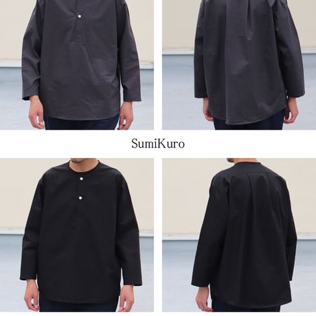 コットンツイルダンプ エアタンブラー クルーネック スリーピングシャツ【MADE IN JAPAN】『日本製』/ Upscape Audience [AUD6397]