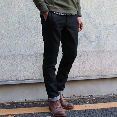 【価格改定】[AUD3302] Upscape Audience オーバーダイカラーデニムノープリーツテーパードパンツ