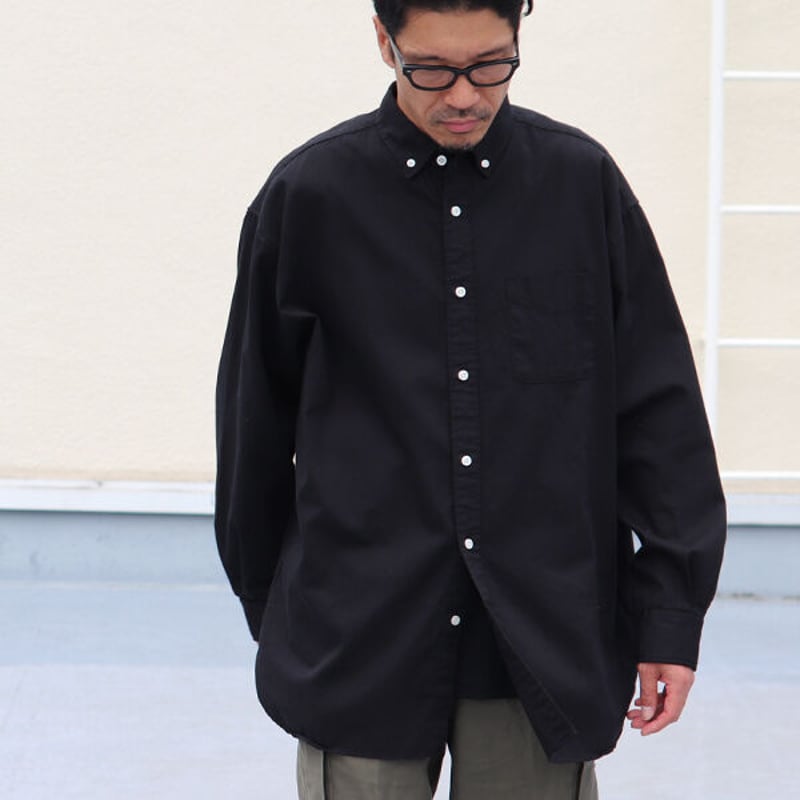 6オンス オックスフォード ボタンダウン 長袖 ボクシーシャツ【MADE IN