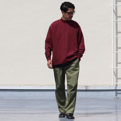 VORTEX 8オンス（MVS天竺）モックネック バルーン 長袖Tee『MADE IN JAPAN』 / Upscape Audience [AUD6404]