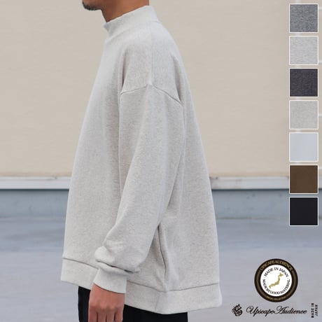 ボンバーヒート爆暖裏起毛 バルーン リブモックネック【MADE IN JAPAN】『日本製』 / Upscape Audience [AUD6556]