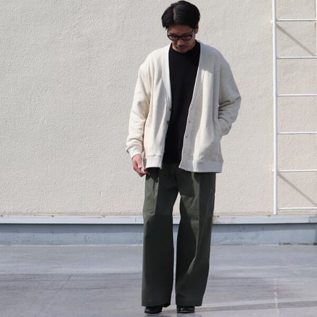 CAVE カツラギ 1タックワイドパンツ / Audience [AUD3526]
