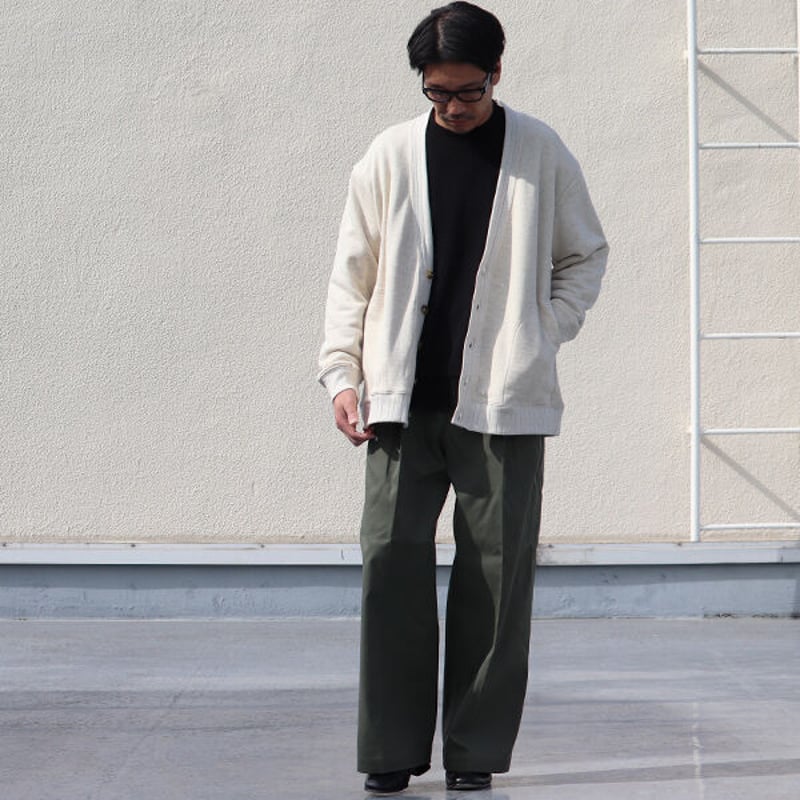 ★新品タグ付き★スウェードタッチスムースワイドパンツ サイズ 1 ★ CAVE カツラギ 1タックワイドパンツ / Audience [AUD3526] | Aud