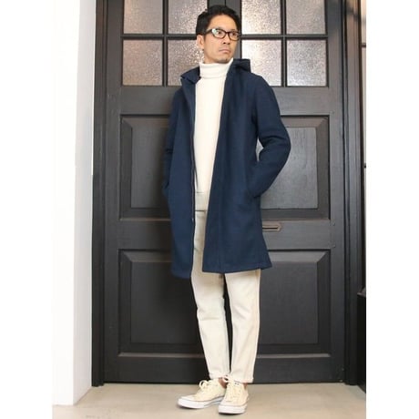【RE PRICE/価格改定】[AUD1814] Upscape Audience ビックワッフルサドルショルダータートルネックニット