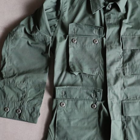 DEAD STOCK / 90s B.D.U. Jacket Green483（B.D.U. ジャケット リップストップ） [INS2063]